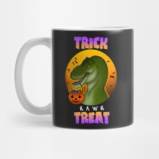 Trick Rawr Treat Halloween T. rex Mug